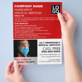 写真パーソナライズされた、EMT、救急医療隊員 チラシ (手)