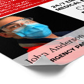 写真パーソナライズされた、EMT、救急医療隊員 ポスター (角)