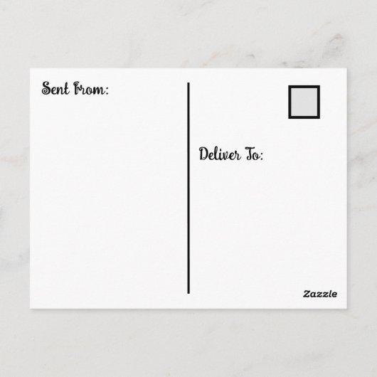 写真パーソナライズされた「I 恋しく思 YOU」ことわざこんにちは ポストカード (裏面)