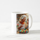 写真パーソナライズされた"Mama Bunny" Easter コーヒーマグカップ (正面右)