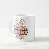 写真パーソナライズされた"Mama Bunny" Easter コーヒーマグカップ (正面左)