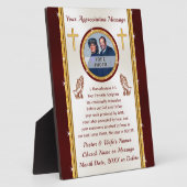 写真パーソナライズされた、Pastor Annovation Plakes フォトプラーク (側面)