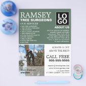 写真パーソナライズされた- Tree Surgery - Arborist チラシ (シングル)