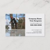 写真パーソナライズされた- Tree Surgery - Arborist 名刺 (正面)