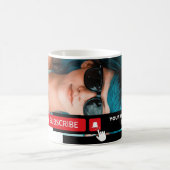 写真パーソナライズされた, Youtube - Vlogger 広告's コーヒーマグカップ (中央)