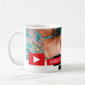 写真パーソナライズされた, Youtube - Vlogger 広告's コーヒーマグカップ (左)