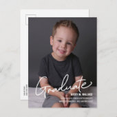 写真パーソナライズされたAnnoで幼稚園卒園 案内ポストカード (正面/裏面)