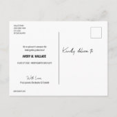 写真パーソナライズされたAnnoで幼稚園卒園 案内ポストカード (裏面)