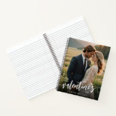写真パーソナライズされたFirst Valentineモダン's day ノートブック (内部)