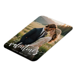 写真パーソナライズされたFirst Valentineモダン's day マグネット