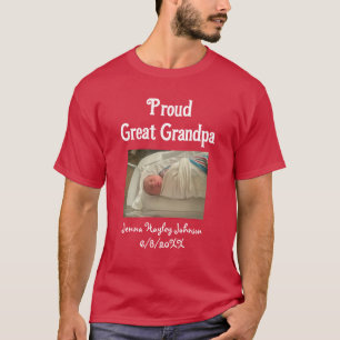 写真パーソナライズされたGrandpa写誇りを持った真 Tシャツ