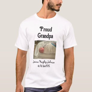 写真パーソナライズされたGrandpa写誇りを持った真 Tシャツ