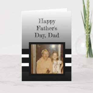 写真パーソナライズされたHappy Faters Day Card カード