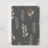 写真パーソナライズされたHappy Holidaysクリスマス シーズンカード (裏面)