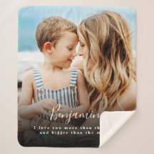 写真パーソナライズされたI Love You More Sherpa Branet