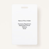 写真パーソナライズされたIDプレスバッジ バッジ (裏面)