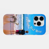 写真パーソナライズされたiPhoneケースのカスタム文字 iPhoneケース (裏面横)