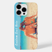 写真パーソナライズされたiPhoneケースのカスタム文字 iPhoneケース (裏面)