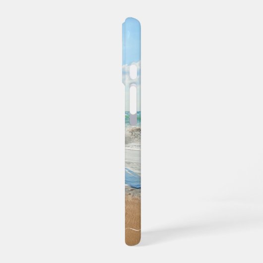 写真パーソナライズされたiPhoneケースのカスタム文字 iPhone 16ケース (左側面)