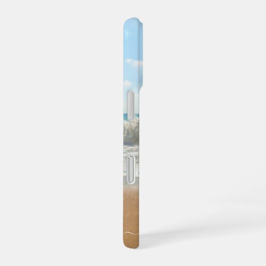 写真パーソナライズされたiPhoneケースのカスタム文字 iPhone 16ケース (右側面)