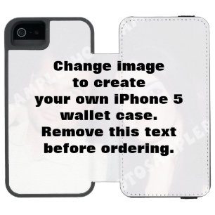 写真パーソナライズされたiPhone 5ウォレットケース。 iPhone SE/5/5sウォレットケース