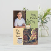写真パーソナライズされたMom Ever最高の Coffee & Plant (スタンド正面)