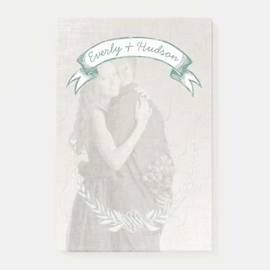 写真パーソナライズされたMongram Post-it®ノート ポストイット (正面)