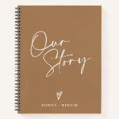 写真パーソナライズされたOur Story Couple Journal ノートブック (正面)