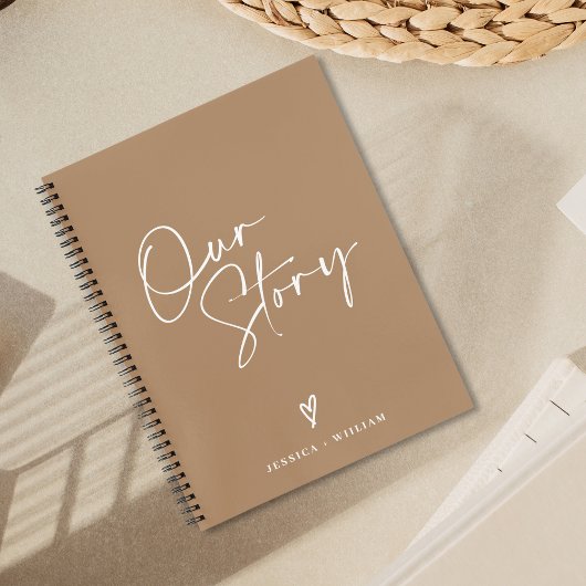 写真パーソナライズされたOur Story Couple Journal ノートブック
