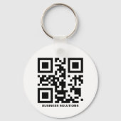 写真パーソナライズされたQRコードおよび/またはロゴと写真 キーホルダー (正面)