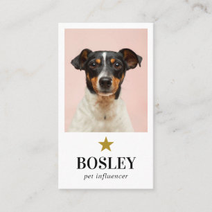 写真パーソナライズされたQRコードソーシャルメディアPet Star 名刺