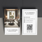 写真パーソナライズされたQRソーシャルメディアプロフェッショナル 名刺