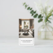 写真パーソナライズされたQRソーシャルメディアプロフェッショナル 名刺 (スタンド正面)