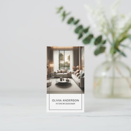 写真パーソナライズされたQRソーシャルメディアプロフェッショナル 名刺 (スタンド正面)