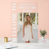 写真パーソナライズされたSweet 16 Welcome アクリルサイン (ウェディング)