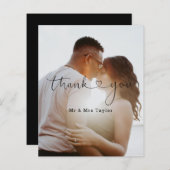 写真パーソナライズされたThank You Overlay (正面/裏面)