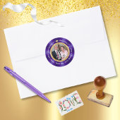 写真パーソナライズ、50周年ステッカー ラウンドシール