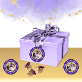 写真パーソナライズ、50周年ステッカー ラウンドシール