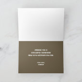 写真パーソナライモダンブルクリスマスホリデー シーズンカード (内部)