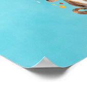 写真パーティー動物テーマ子供の誕生日パーティー ポスター (角)