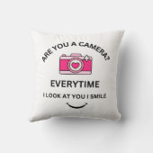 写真パーフェクトラブピンクカメラデザインかわいいGIft クッション (裏面)