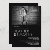 写真パーフェクトリハーサルディナー/シャワー招待状 招待状 (正面/裏面)