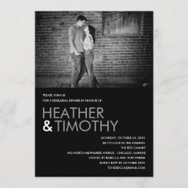 写真パーフェクトリハーサルディナー/シャワー招待状 招待状