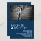 写真パーフェクトリハーサルディナー/シャワー招待状 招待状 (正面/裏面)