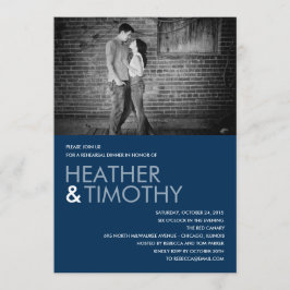 写真パーフェクトリハーサルディナー/シャワー招待状 招待状