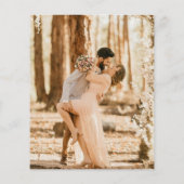 写真ビクトリアンの日付を保存フランスの結婚する チラシ (裏面)