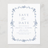 写真ビクトリアンの日付を保存フランスの結婚する チラシ (正面)