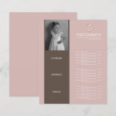 写真ビジネスあなたのロゴメニュ自然ー (正面/裏面)