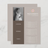 写真ビジネスあなたのロゴメニュ自然ー (正面/裏面)