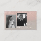 写真ビジネスグラデーショングリッターあなたのロゴ  名刺 (裏面)